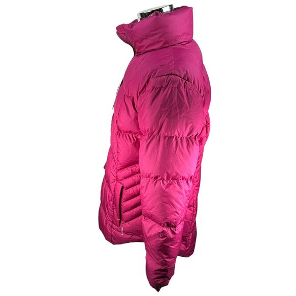 Athleta Downtown Puffer Jacket Women's 1X Down Insulated Pink Fuchsia NWT New - Picture 3 of 11